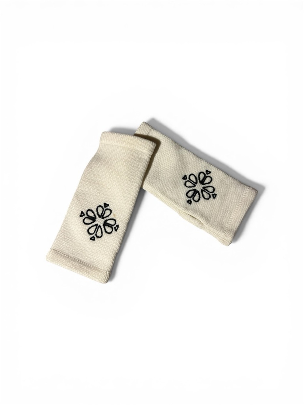 NWT Kate Spade Off White Arm Wrist Gloves Fingerless w/ Thumb Holes